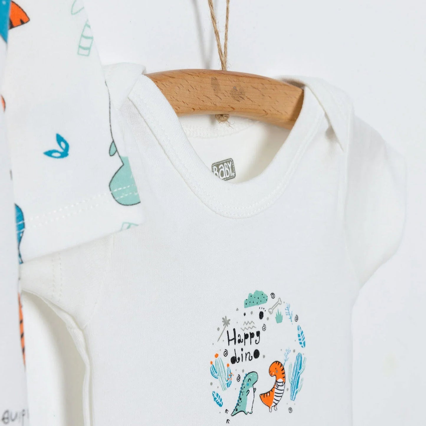 HelloBaby Baby Boy Jumpsuit - Body - Hat - Ecru - mezetto