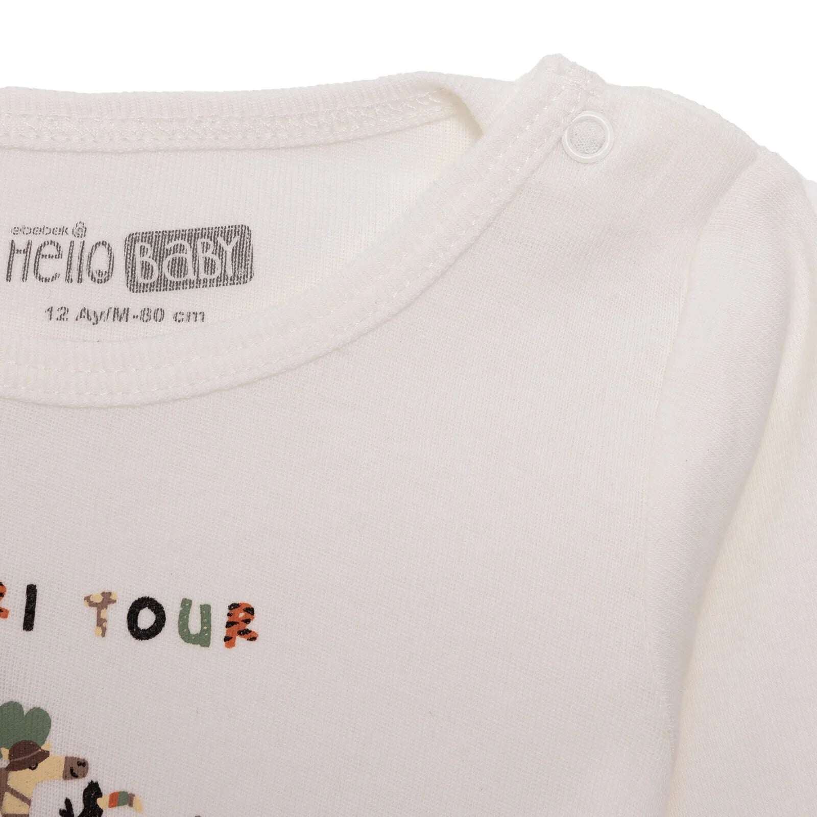 HelloBaby Baby Boy Long Sleeve Body 2 pcs - Beige - mezetto