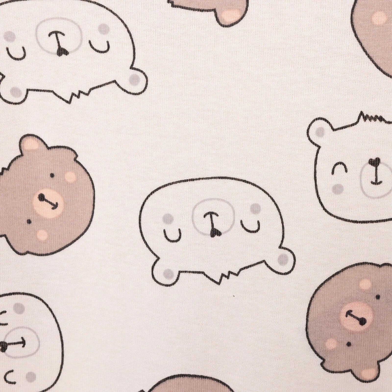 HelloBaby Baby Boy Long Sleeve Bodysuit - Beige - mezetto