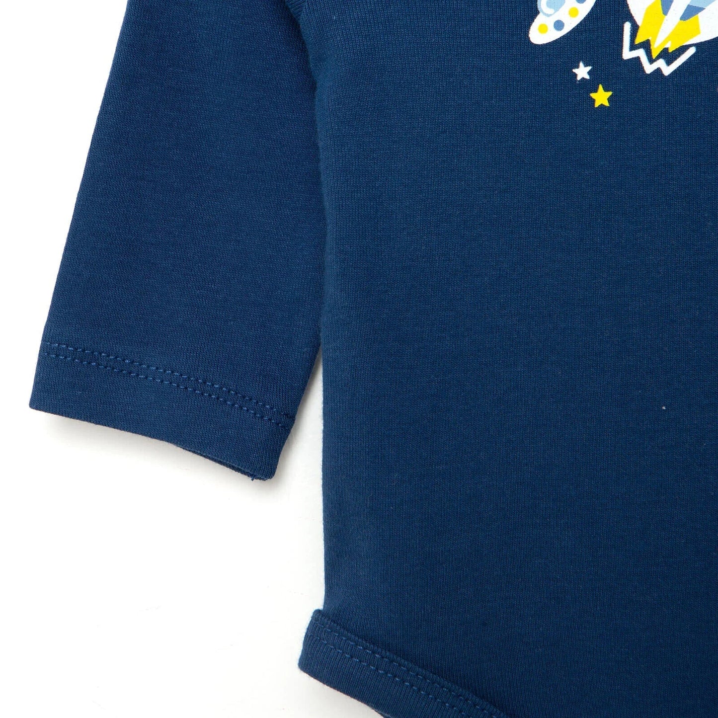 HelloBaby Baby Boy Long Sleeve Bodysuit - Navy Blue - mezetto