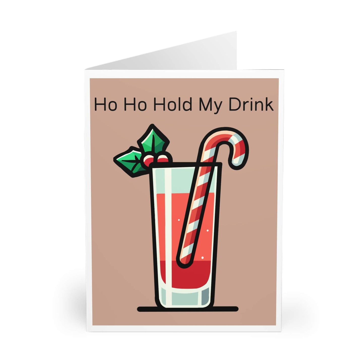 Ho Ho Hold My Drink – Funny Christmas Party Card - mezetto KEOLIX KEOLIX