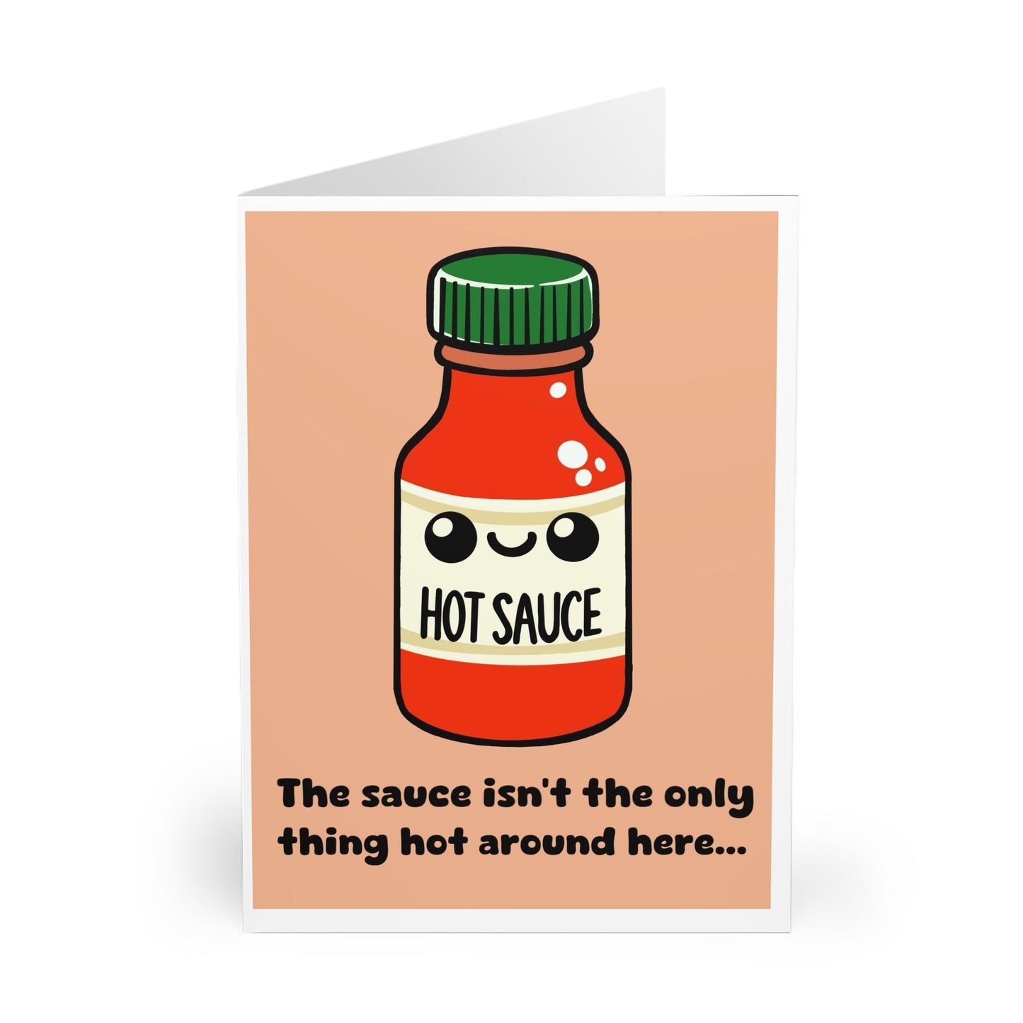 Hot Sauce Flirty Card – Funny Romantic Spicy Greeting Card - mezetto KEOLIX KEOLIX