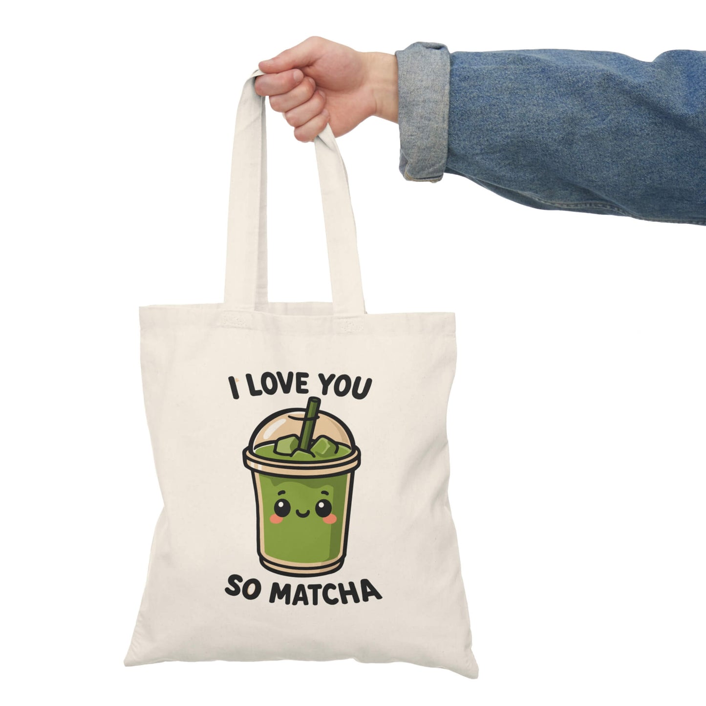 I Love You So Matcha Tote Bag - mezetto KEOLIX KEOLIX