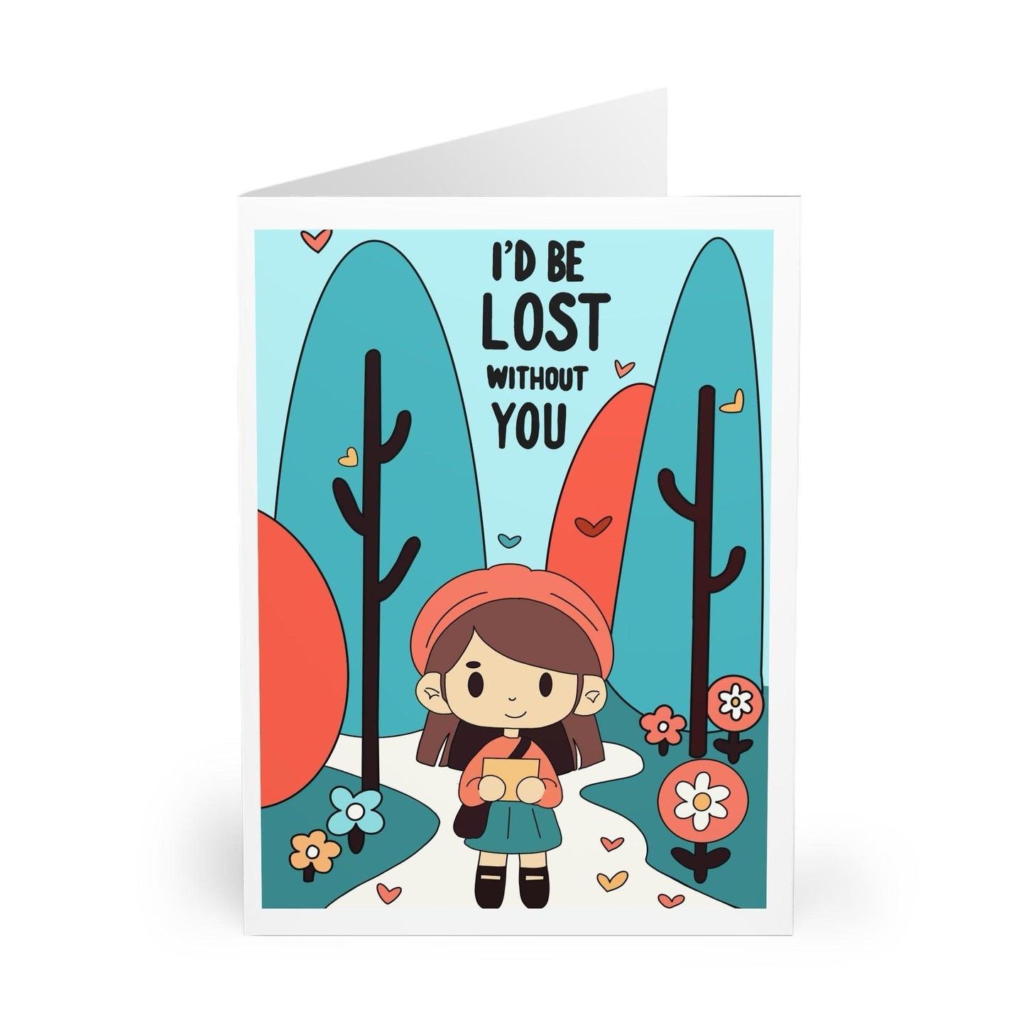 I’d Be Lost Without You – Funny Romantic Love Card - mezetto KEOLIX KEOLIX
