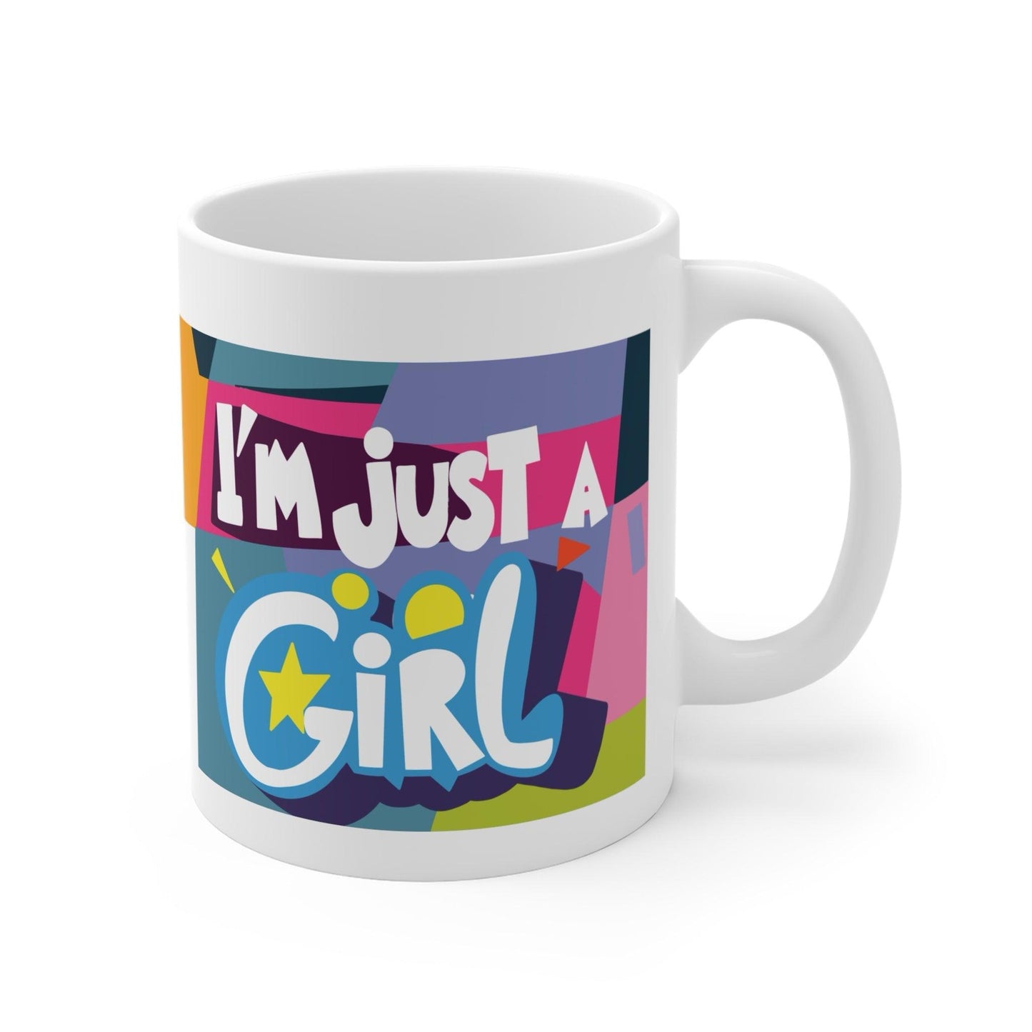 "I'm Just a Girl" Ceramic Mug | Empowering Gift for Her UK - mezetto KEOLIX KEOLIX
