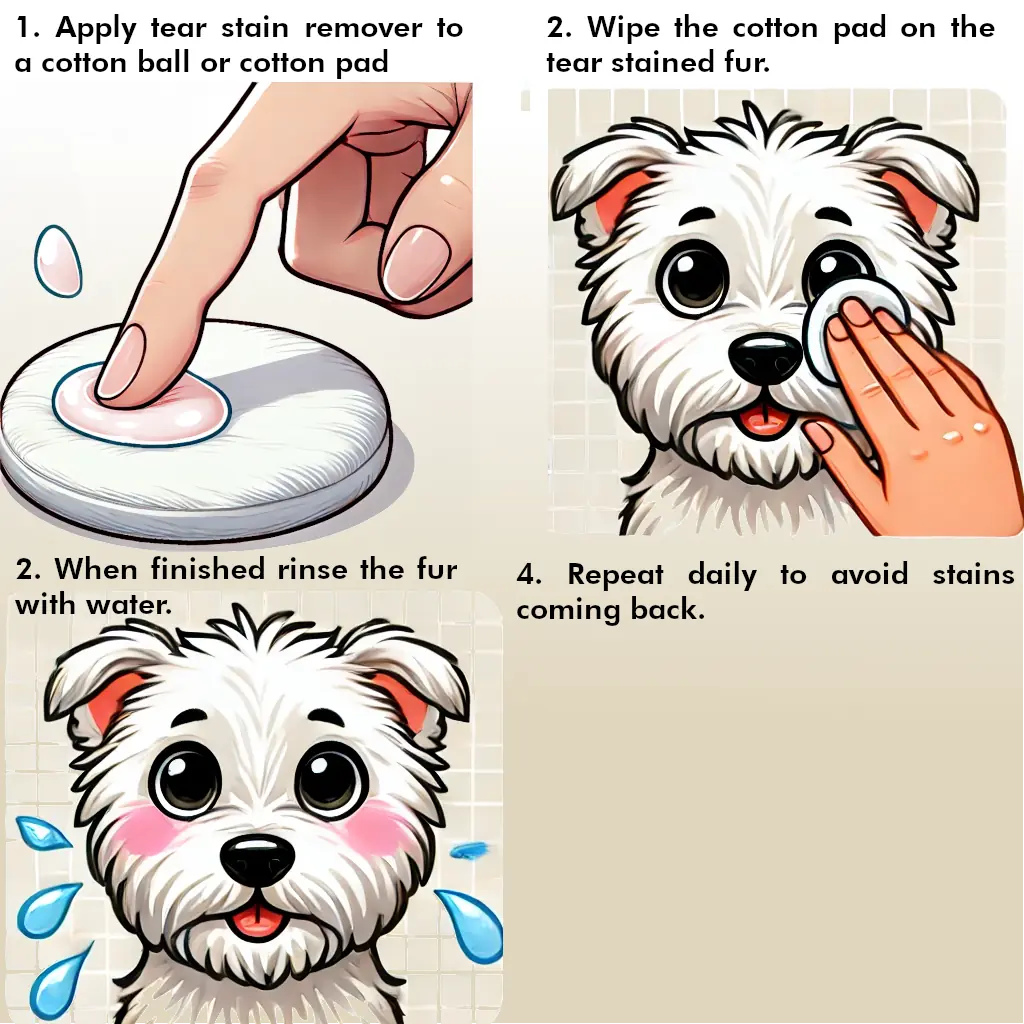 Tear Stain Remover. Gently Remove Eye Residue & Prevent Stains