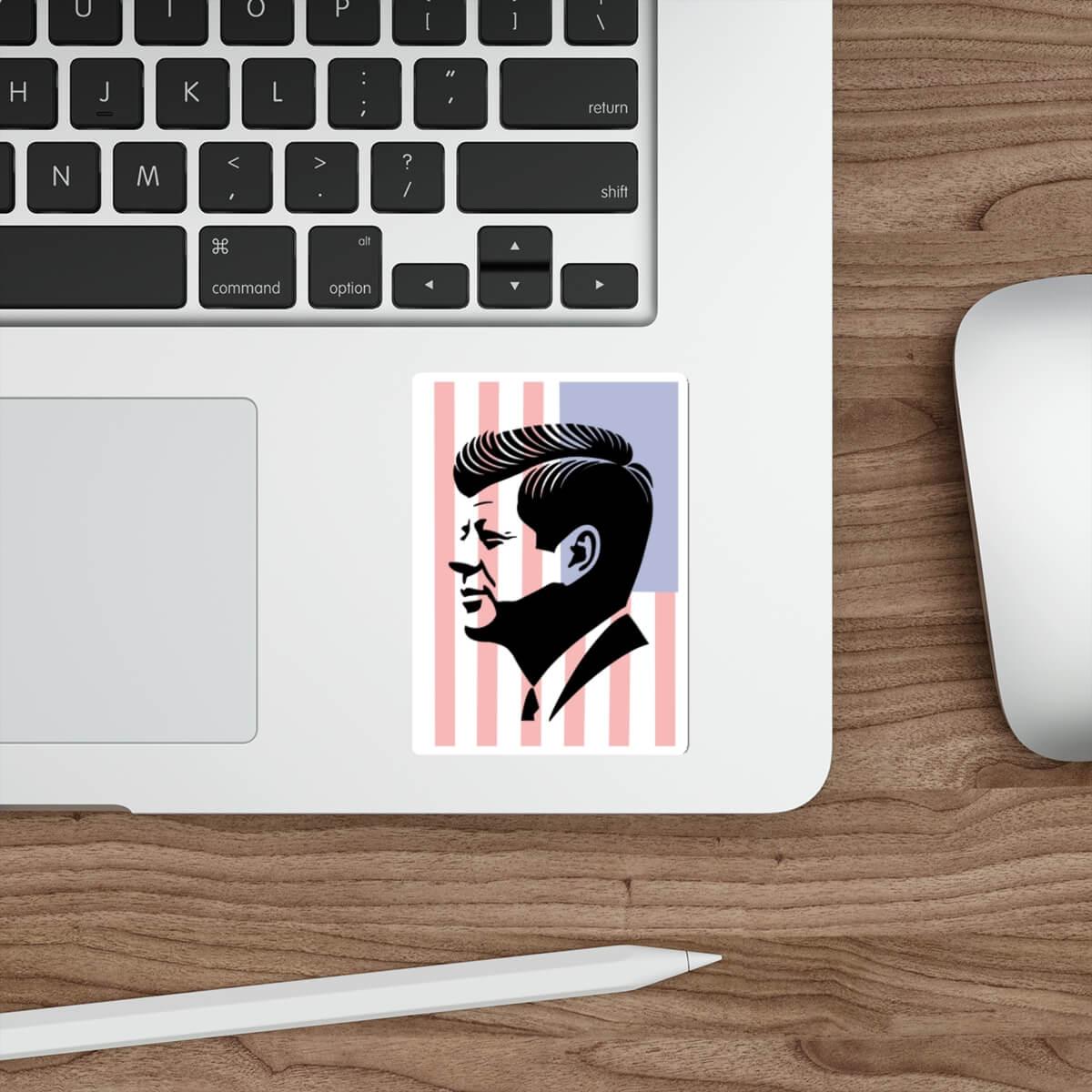 JFK Sticker – Minimalist Kennedy Vinyl Decal - mezetto KEOLIX KEOLIX