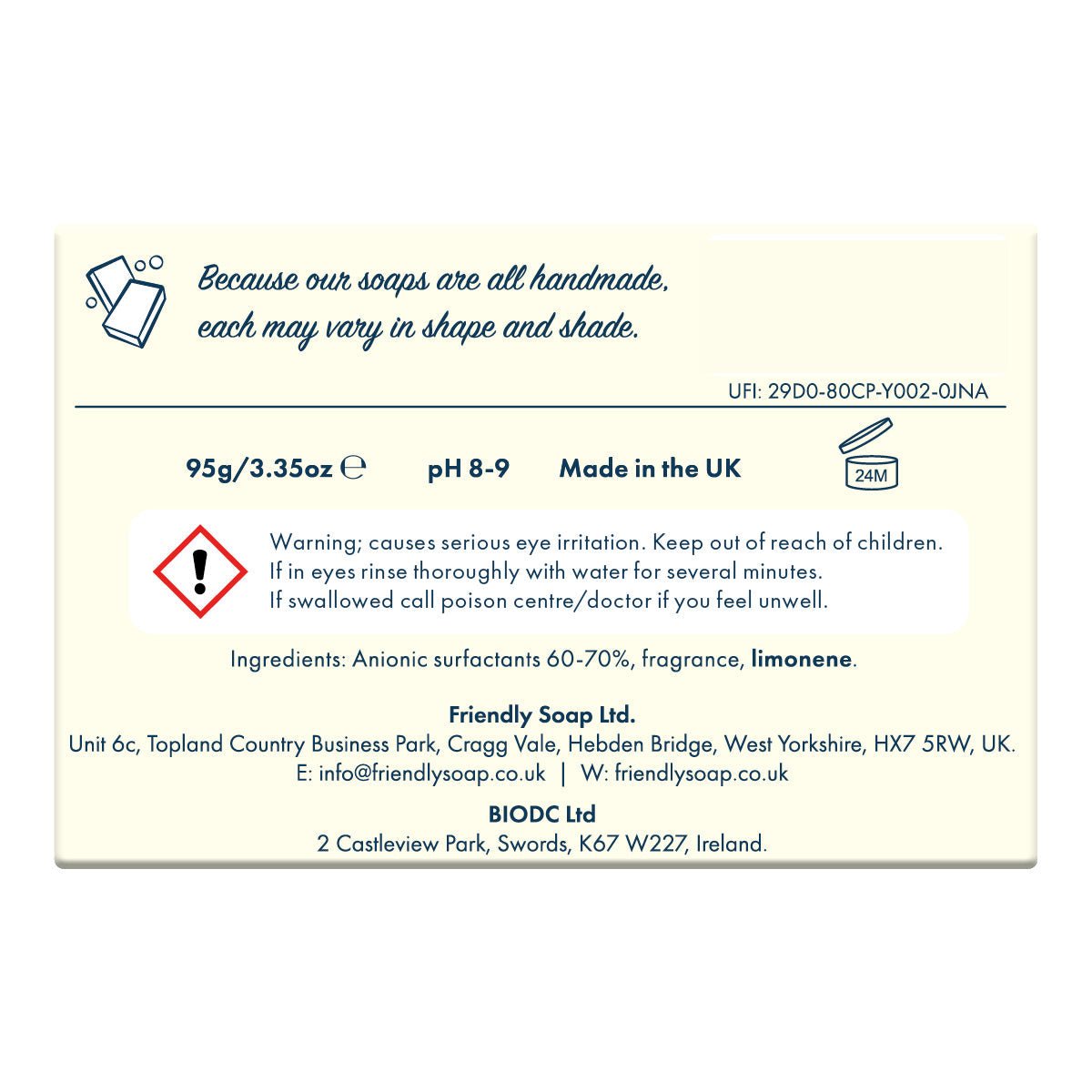 Kitchen Bar - Lemon & Lime - mezetto Friendly Soap Friendly Soap