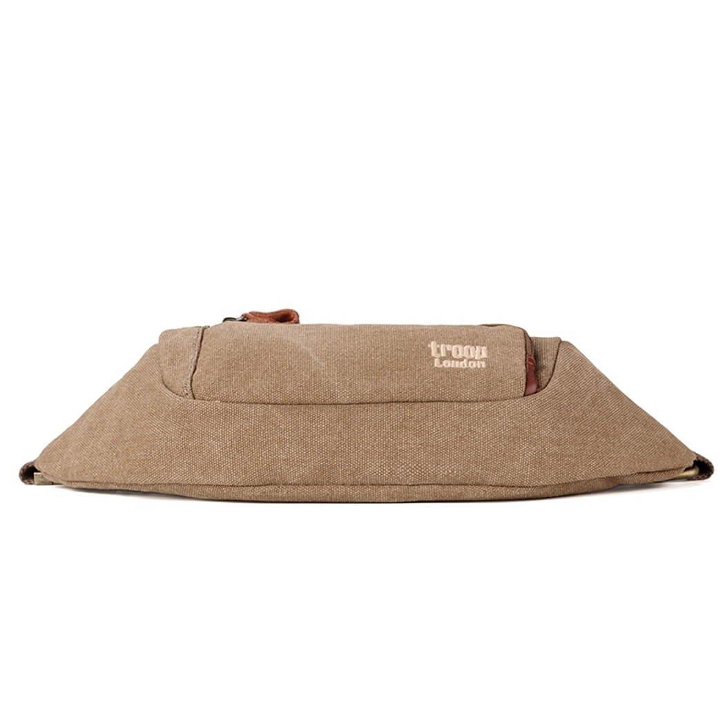 TRP1513 Troop London Classic Canvas Waist Bag (Brown) - mezetto
