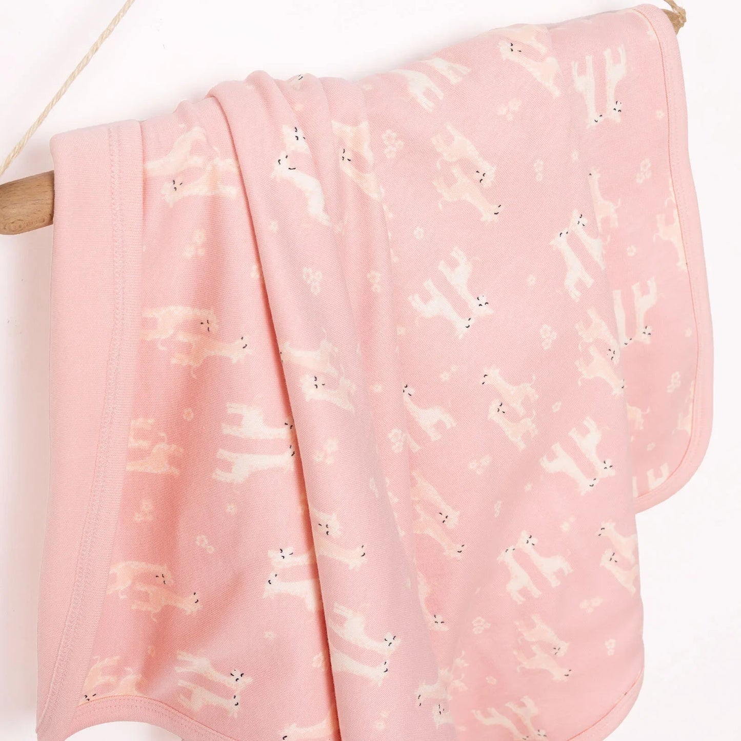 Little Dreams Girl Blanket - Light Rose - mezetto