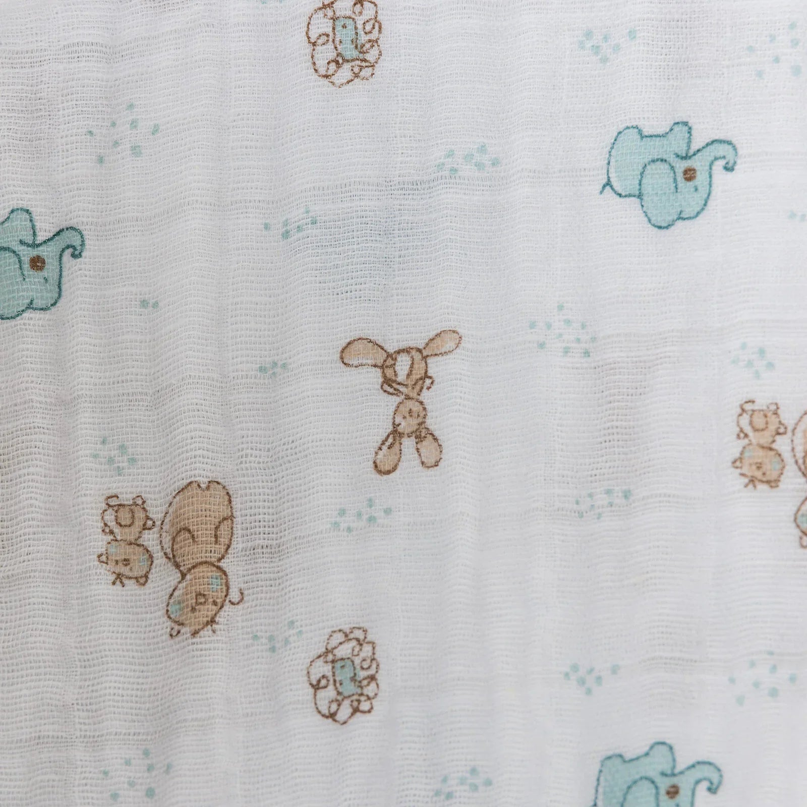 Little Dreams Girl Muslin Blanket - White - mezetto