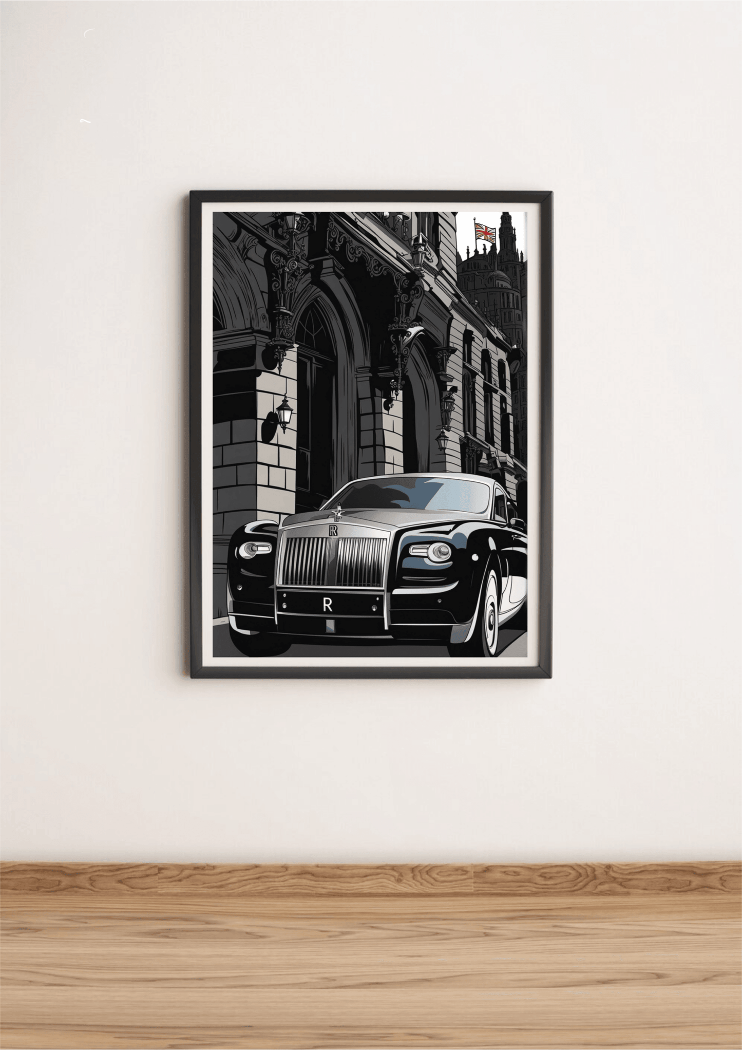 Luxury Black Car Wall Art | Elegant Vehicle Poster A3 A4 A5 - mezetto KEOLIX KEOLIX