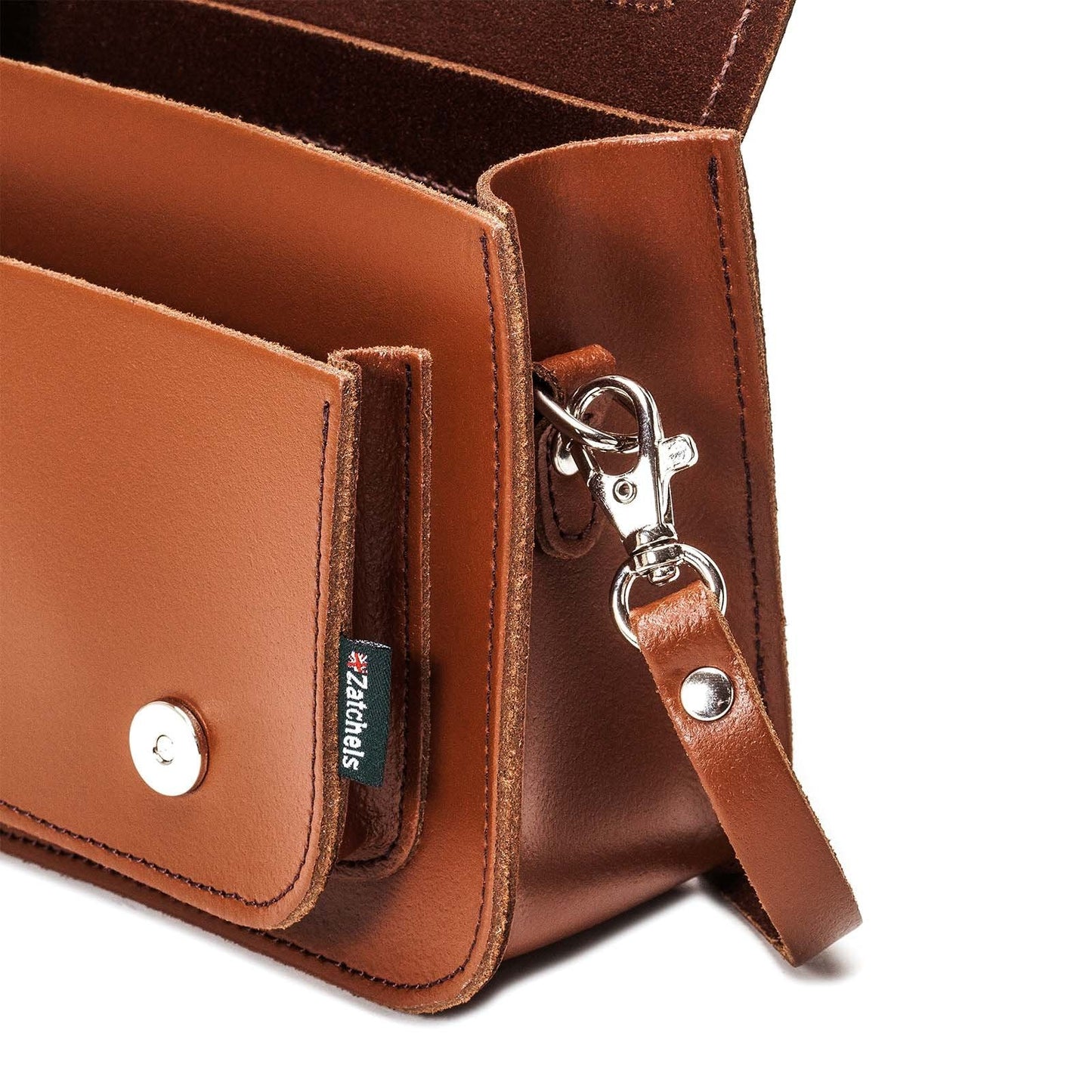 Handmade Leather Micro Satchel - Chestnut-2