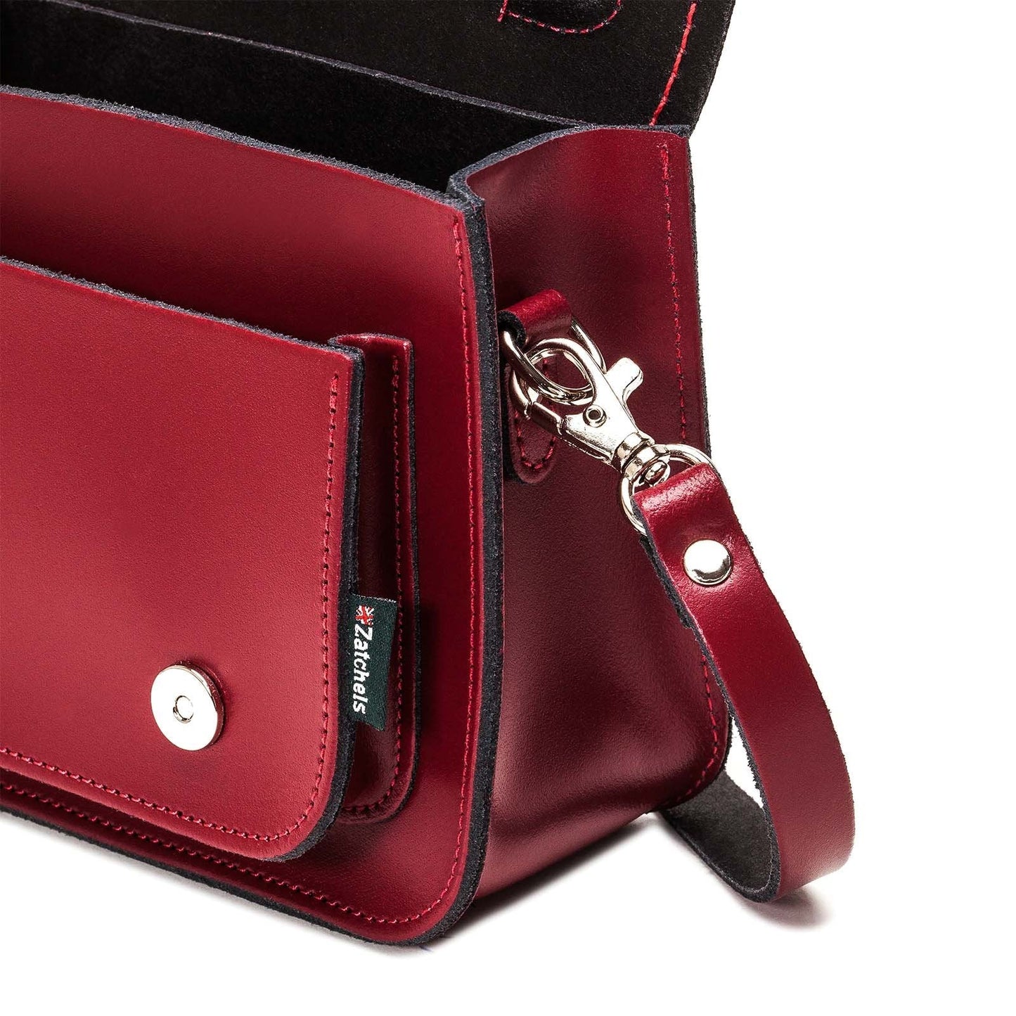Handmade Leather Micro Satchel - Oxblood-2