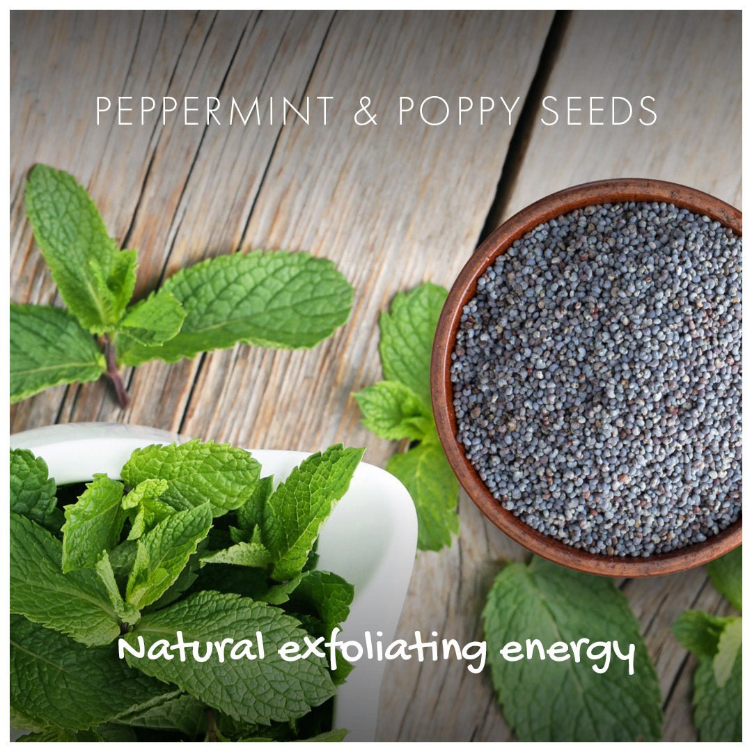 Natural Soap On A Rope - 'Fresh' Peppermint & Poppyseeds 125g - mezetto Friendly Soap Friendly Soap