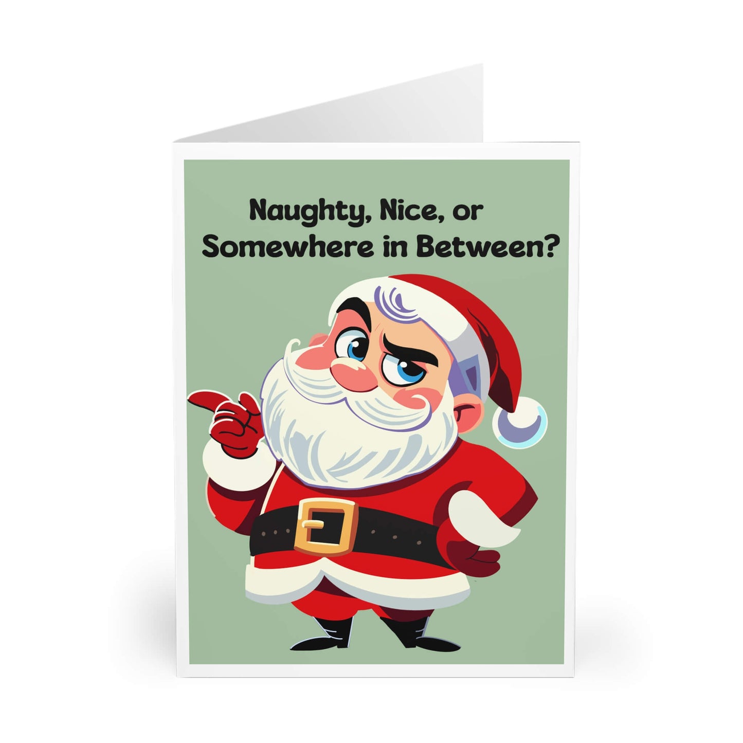 Naughty, Nice, or In Between? – Cheeky Xmas Card - mezetto KEOLIX KEOLIX