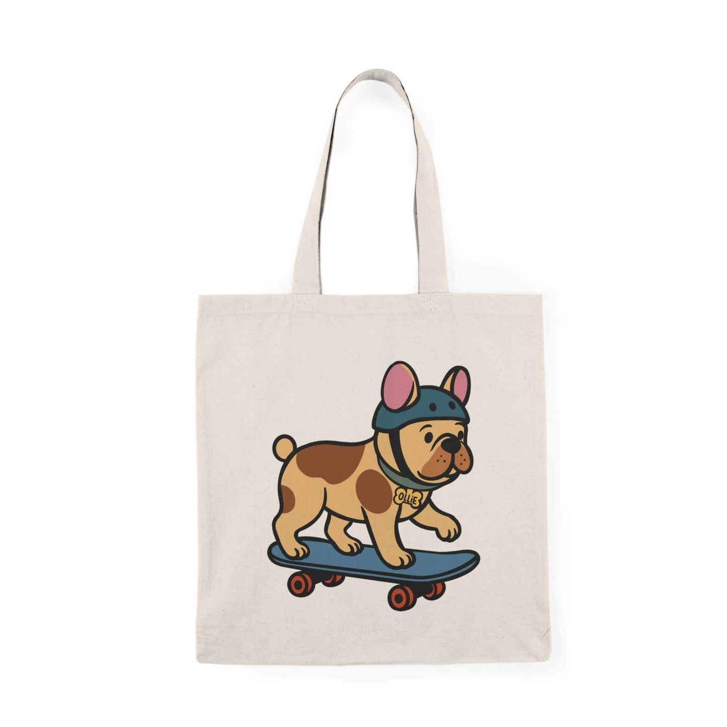 Ollie the Skater Bulldog Tote Bag - mezetto KEOLIX KEOLIX