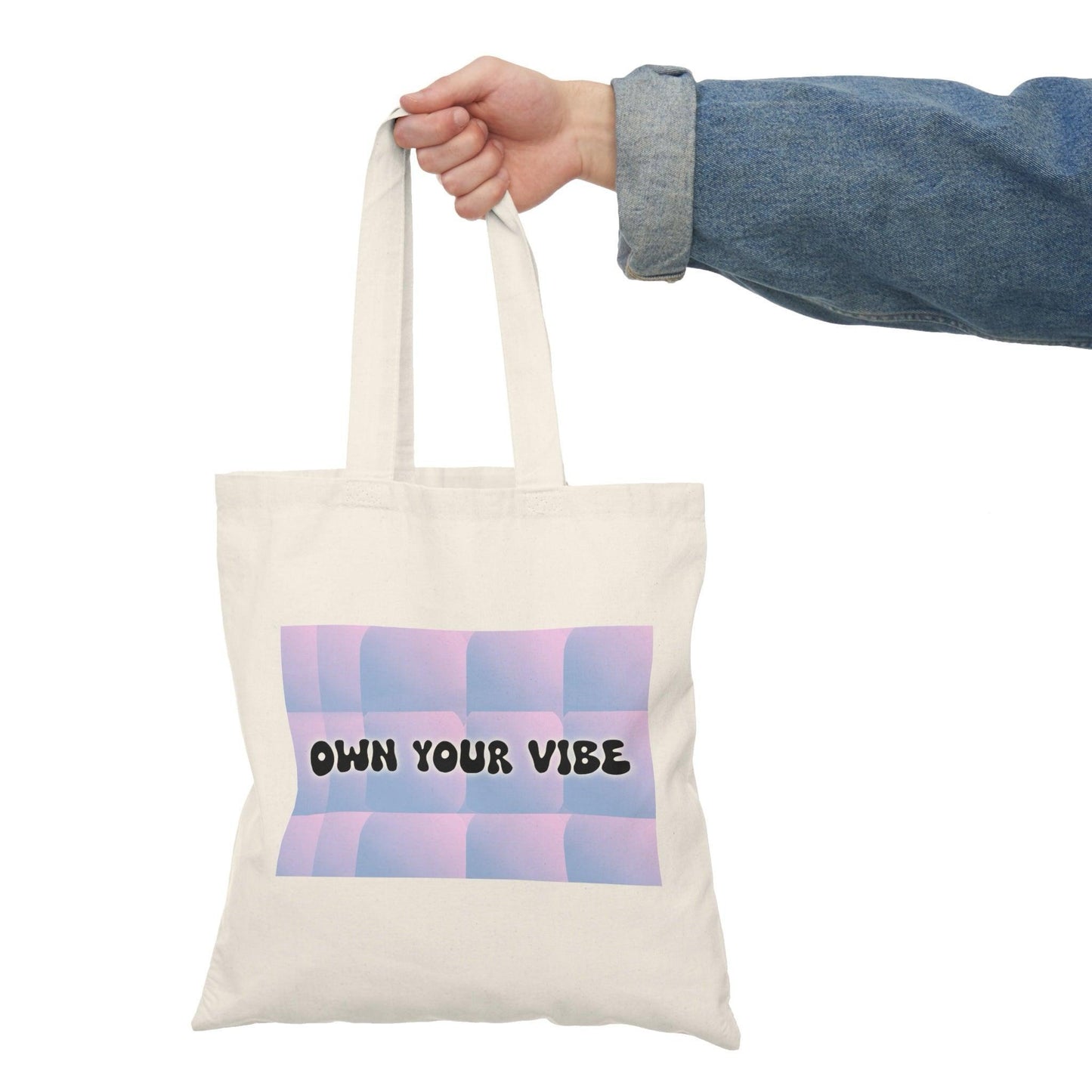 Own Your Vibe Tote – Colorful Cotton Bag - mezetto KEOLIX KEOLIX