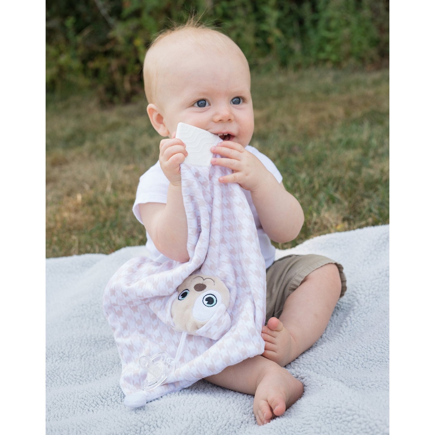 PaciPal Teether Blanket - Patch the Puppy - mezetto Baby&More Baby&More