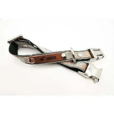 "Personalised Blue Elegance Designer Dog Collar: Stylish & Durable"-1