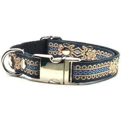 "Personalised Hand Made Chic Cotton Collar for Small Breeds" - mezetto