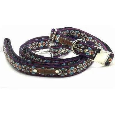 Personalised Designer Cotton Dog Collar - mezetto