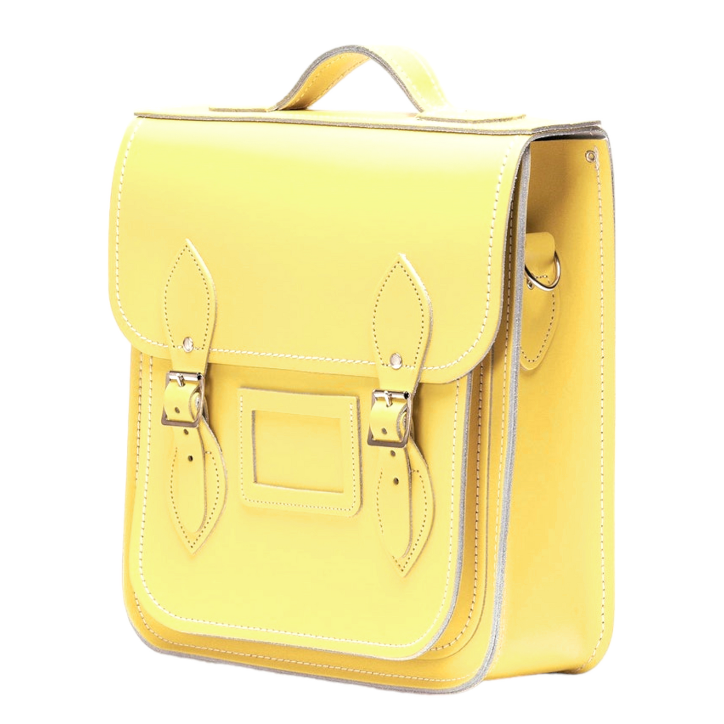Handmade Leather City Backpack - Primrose Yellow-1