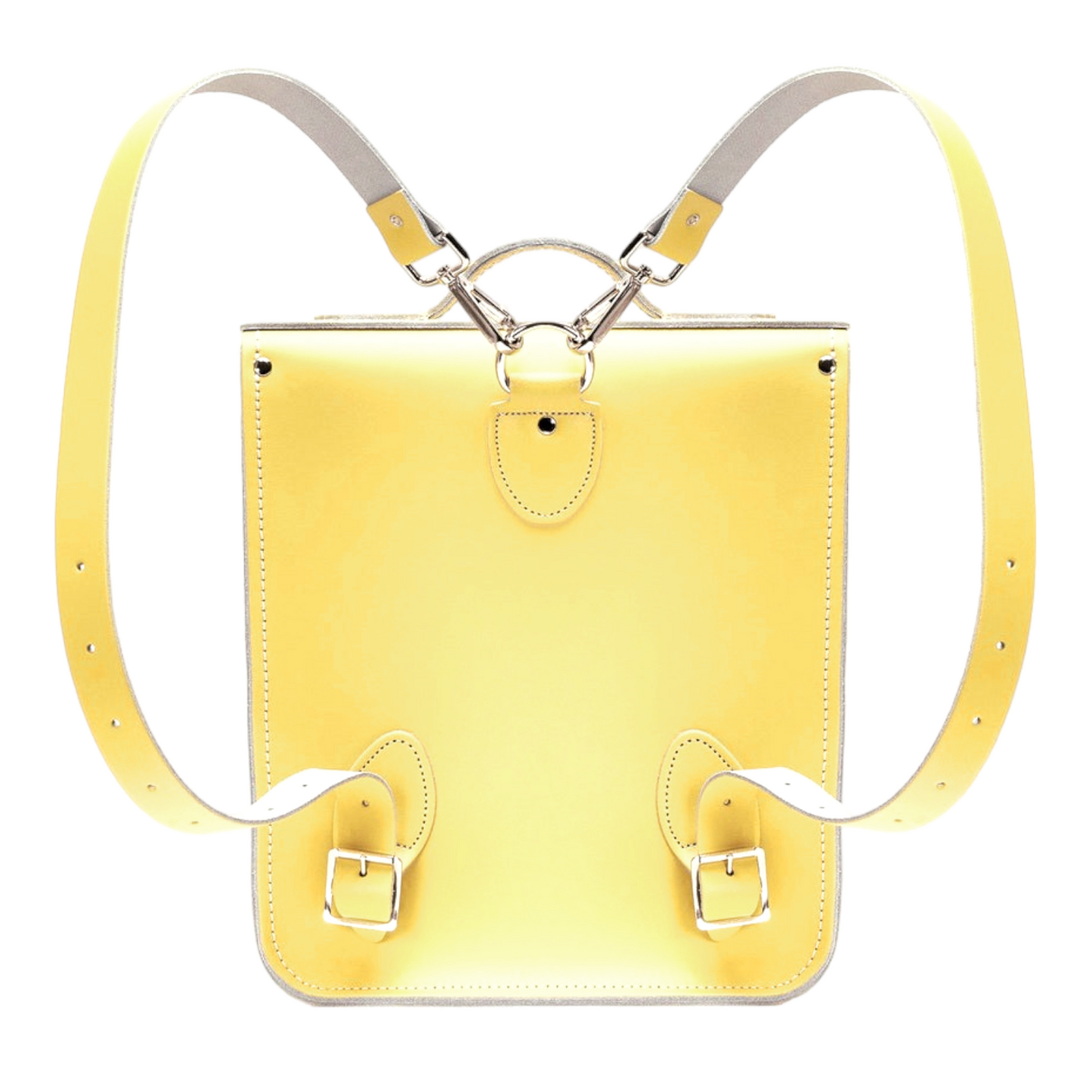 Handmade Leather City Backpack - Primrose Yellow-2