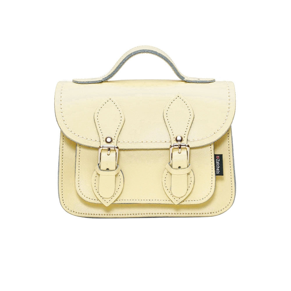 Handmade Leather Micro Satchel - Primrose Yellow-0