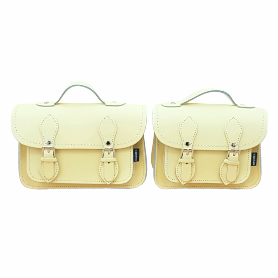 Handmade Leather Micro Satchel - Primrose Yellow-3