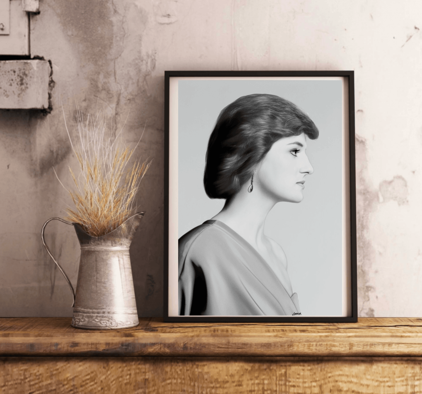Princess Diana Tribute Print | Elegant Royal Wall Art - mezetto KEOLIX KEOLIX
