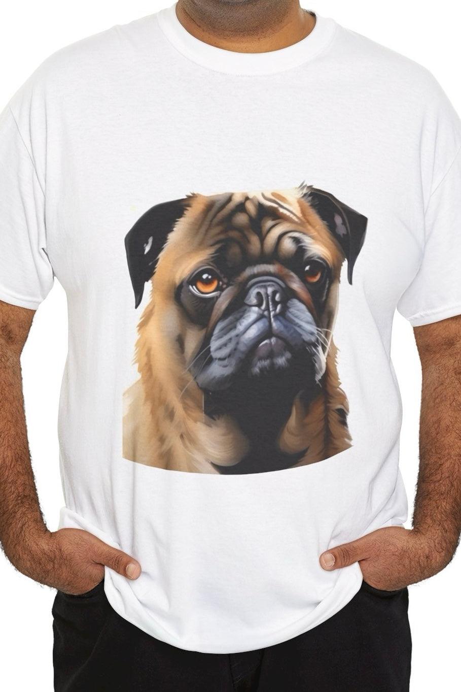 Pug Cartoon T-Shirt | Cute Dog Lover Graphic Tee - mezetto KEOLIX KEOLIX