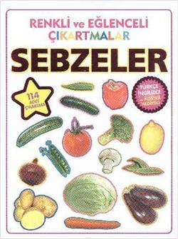 Renkli ve Eğlenceli Çıkartmalar - Sebzeler (Vegetables) - mezetto