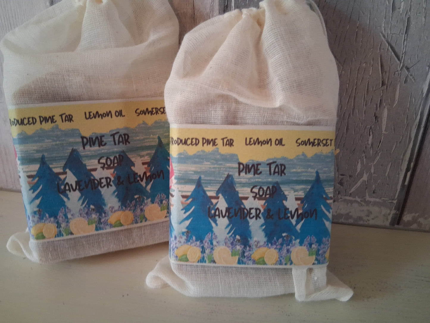 Pine Tar Soap Lavender Lemon