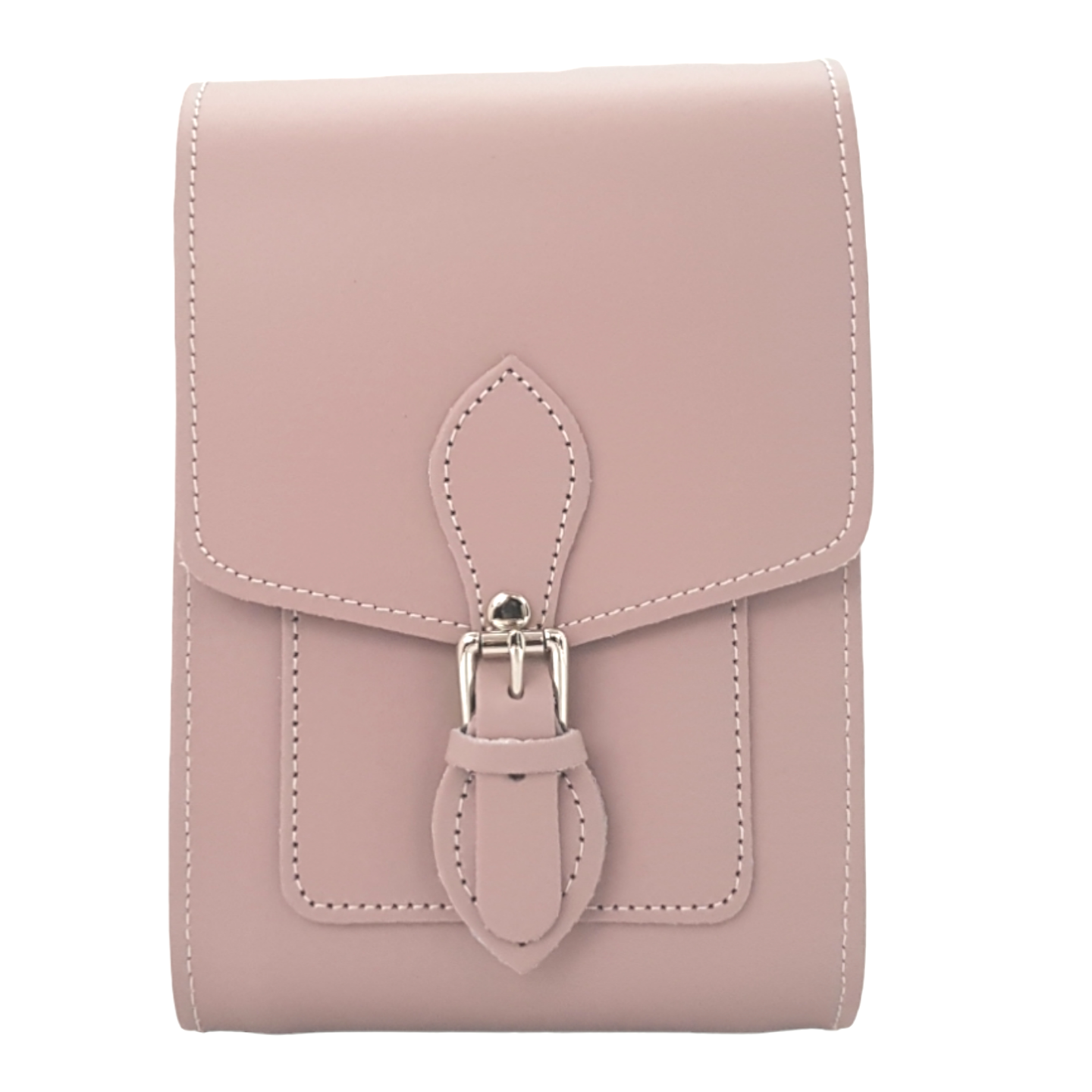 Handmade Leather Festival Phone Bag - Rose Quartz-1