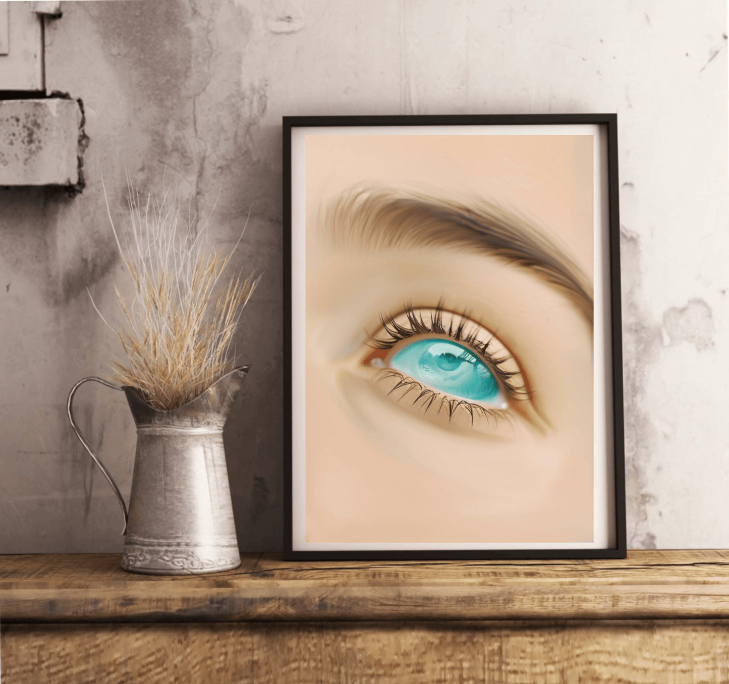 Sea - Gaze Art Print | Ocean Eye Spiritual Wall Art A3 A4 A5 - mezetto KEOLIX KEOLIX
