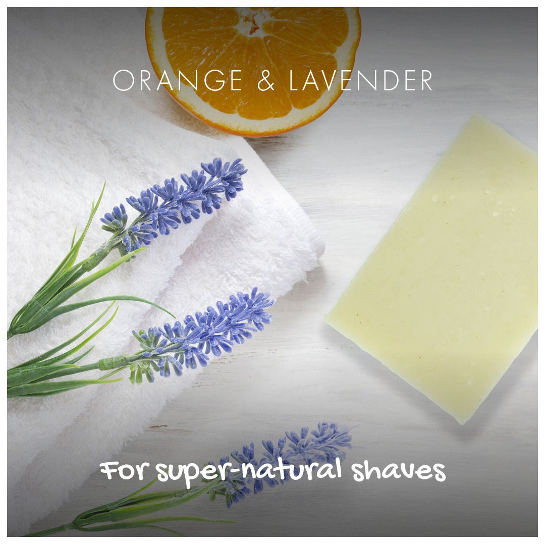 Shaving Bar - Orange & Lavender - mezetto Friendly Soap Friendly Soap