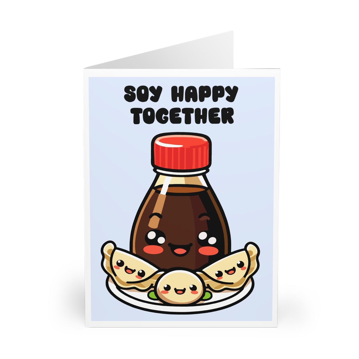 Soy Happy Together Card – Cute Foodie Pun for Couples - mezetto KEOLIX KEOLIX