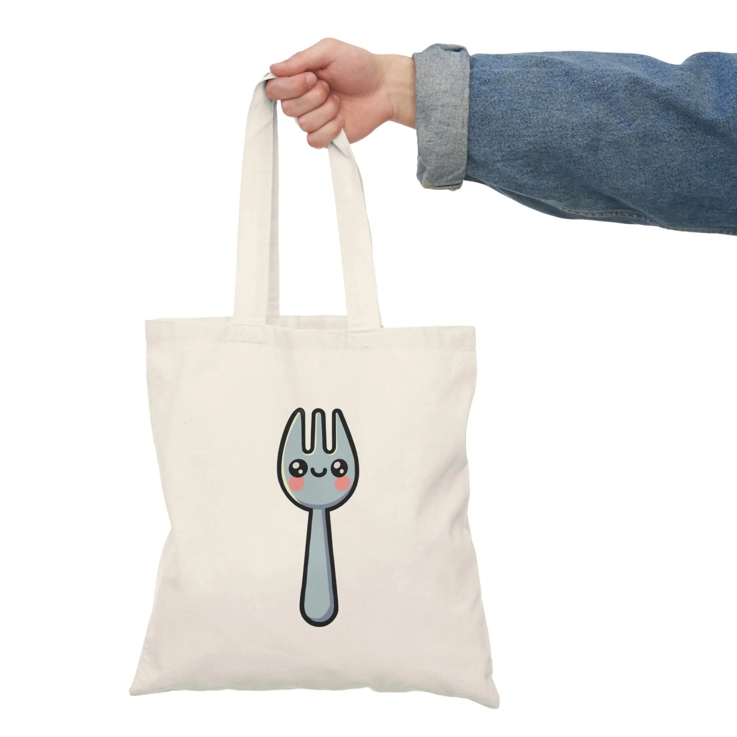 Spork Eco Tote Bag – Cute Recycled Cotton Bag - mezetto KEOLIX KEOLIX