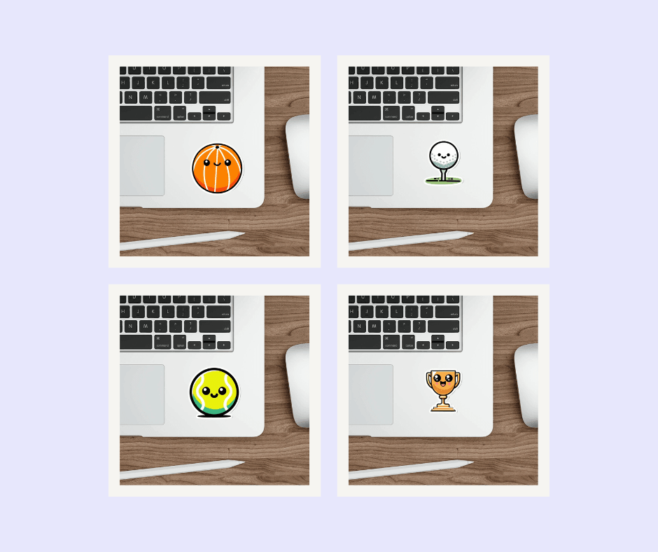 Sports Sticker Bundle –Fun Athletic Gift - mezetto KEOLIX KEOLIX