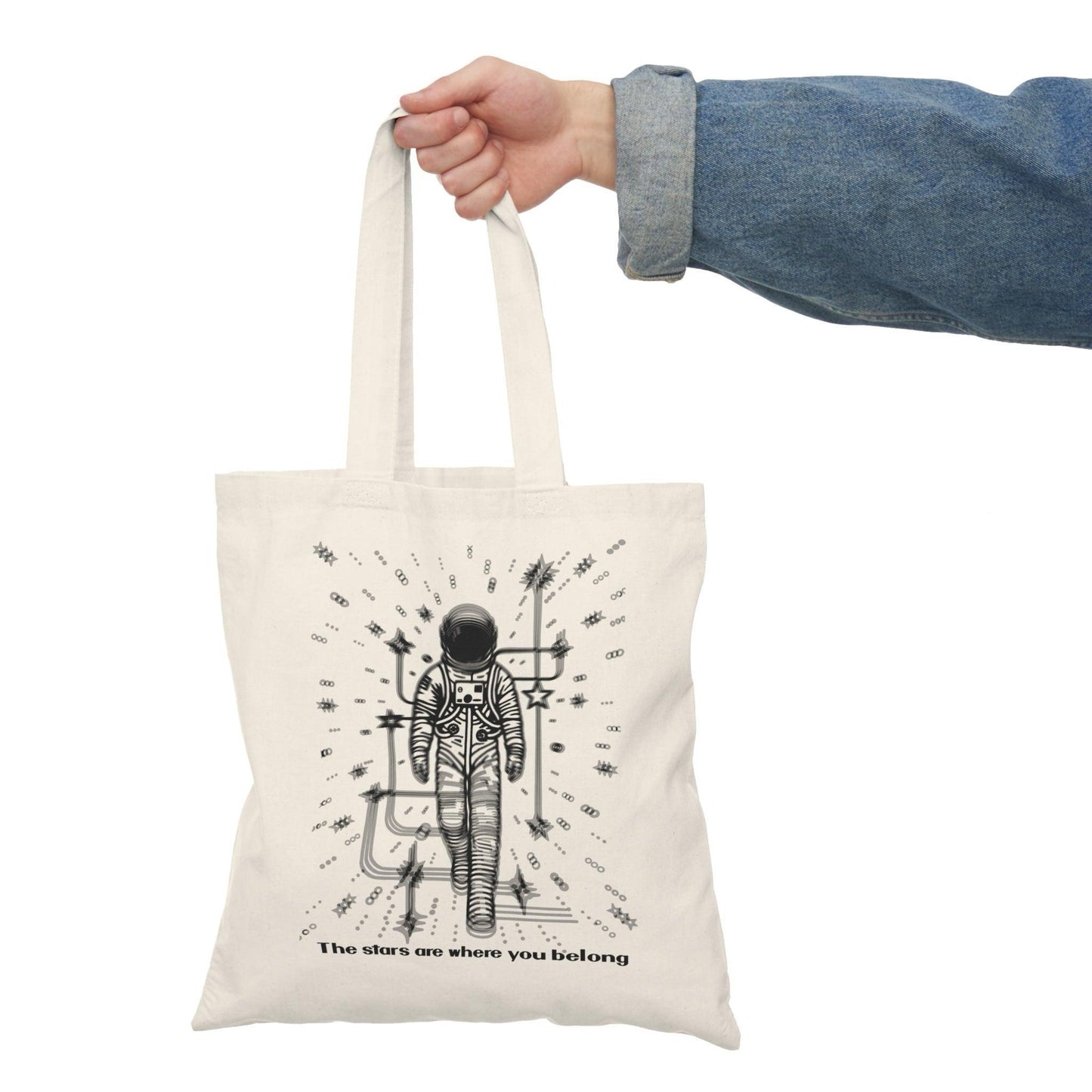 Stars Are Where You Belong Tote – Astronaut Cosmic Bag - mezetto KEOLIX KEOLIX