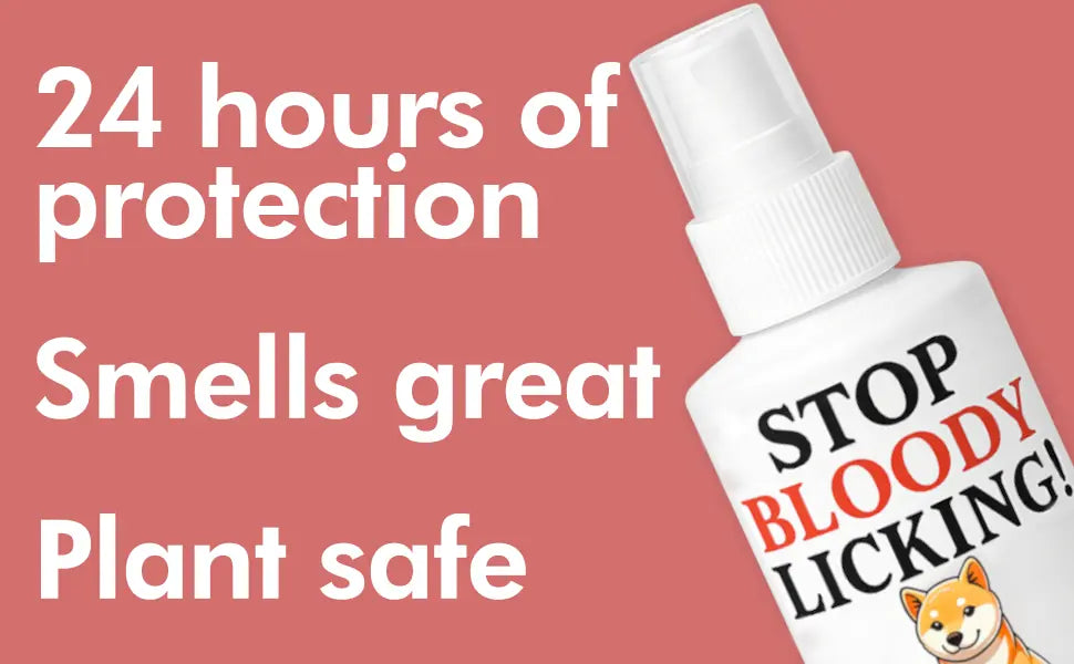 Teething, chewing & licking spray. Stop chewing furniture, shoes, bandages (natural herbal)
