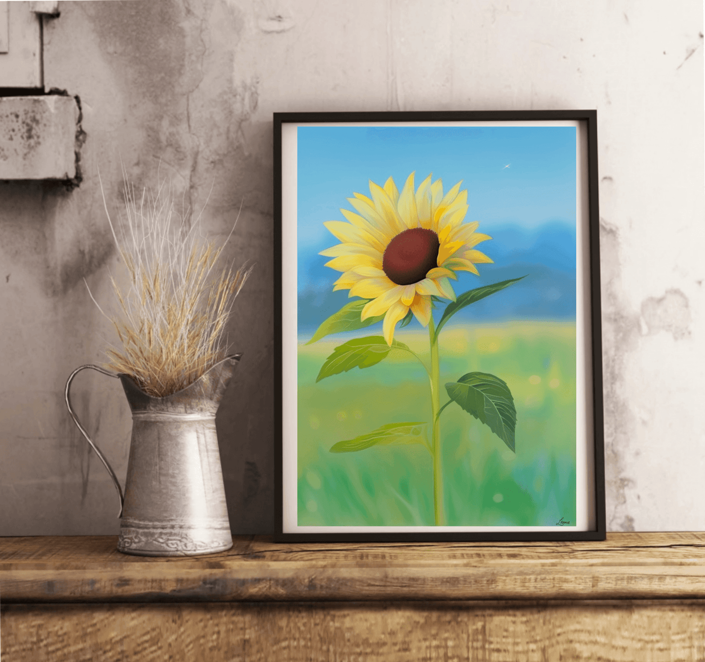 Sunflower Print – Bright Floral Wall Art - mezetto KEOLIX KEOLIX