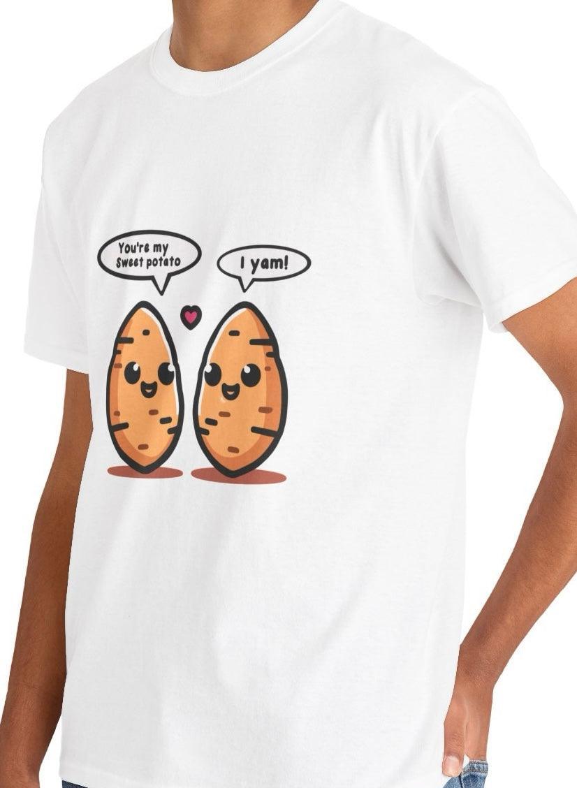 Sweet Potato I Yam T-Shirt | Funny Couple Pun T-shirt - mezetto KEOLIX KEOLIX