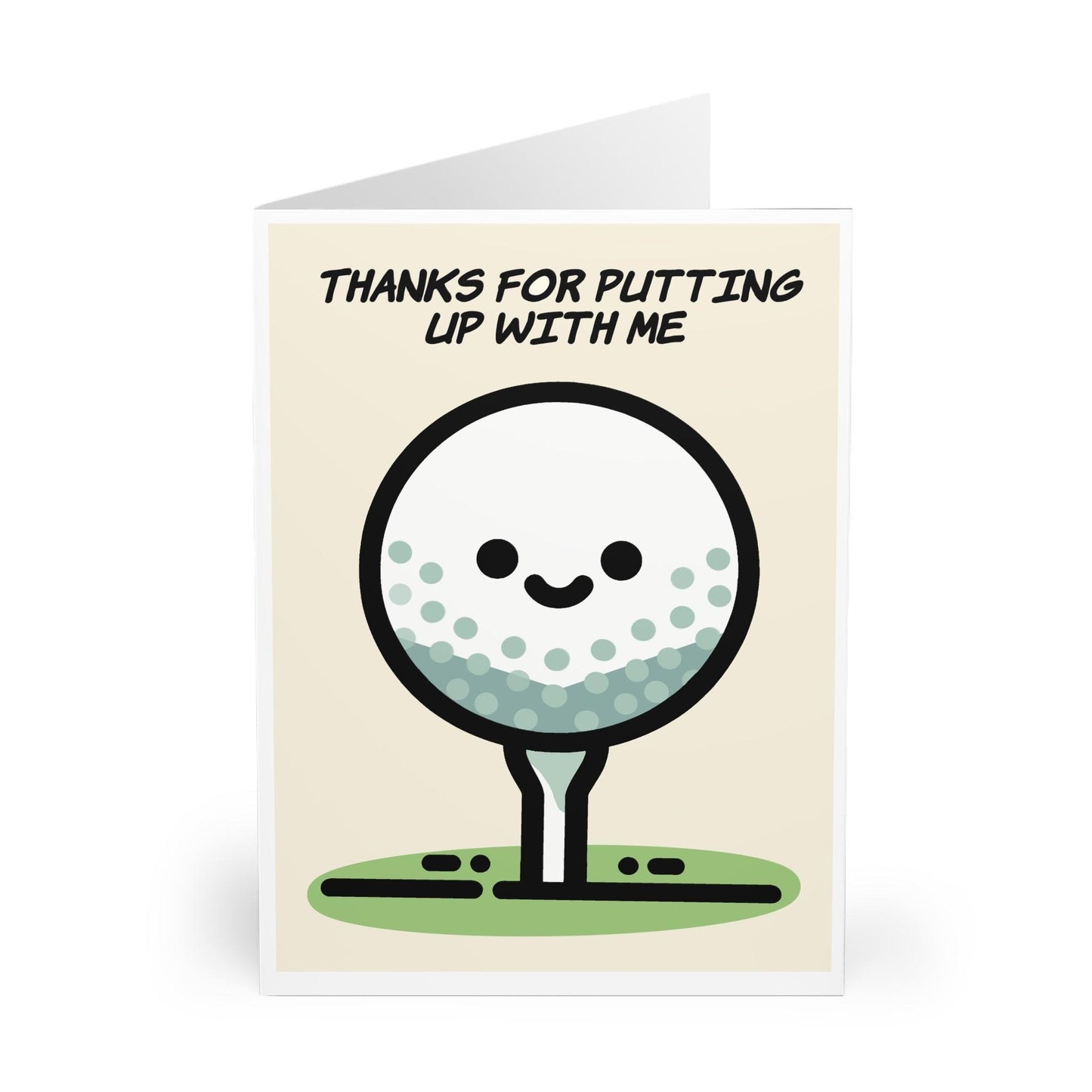 Thanks for Putting Up with Me – Funny Golf Card for Him - mezetto KEOLIX KEOLIX