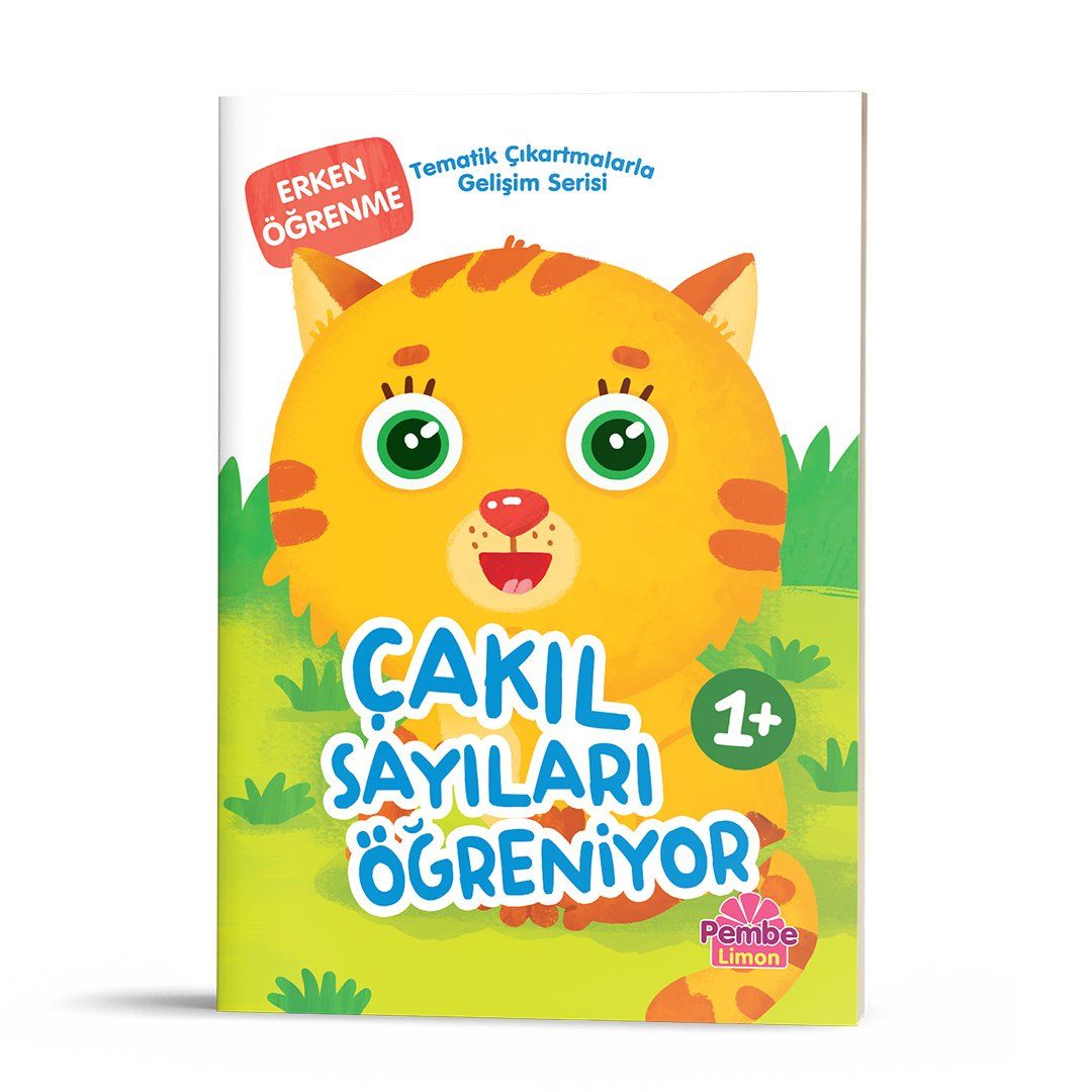 Tematik Çıkartmalarla Gelişim Serisi - Çakıl Sayıları Öğreniyor - Pembe Limon Kitap