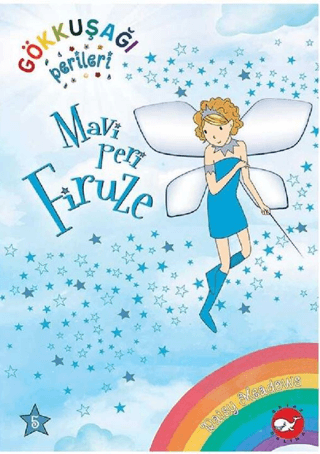 Gökkuşağı Perileri 5 - Mavi Peri Firuze – Daisy Meadows – Beyaz Balina Yayınları – kitap kapağı