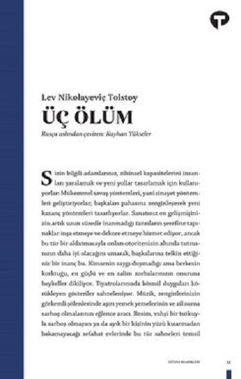 Üç Ölüm - Turkuvaz Kitap Kitap