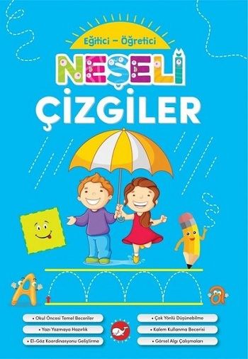 Neşeli Çizgiler - Eğitici Öğretici – Kolektif – Beyaz Balina Yayınları – kitap kapağı