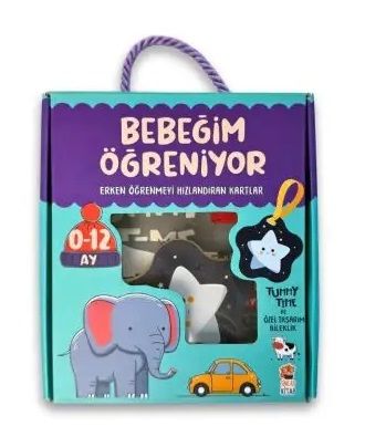 Bebeğim Öğreniyor - Erken Öğrenmeyi Hızlandıran Kartlar (0-12 Ay) - Sincap Kitap Kitap